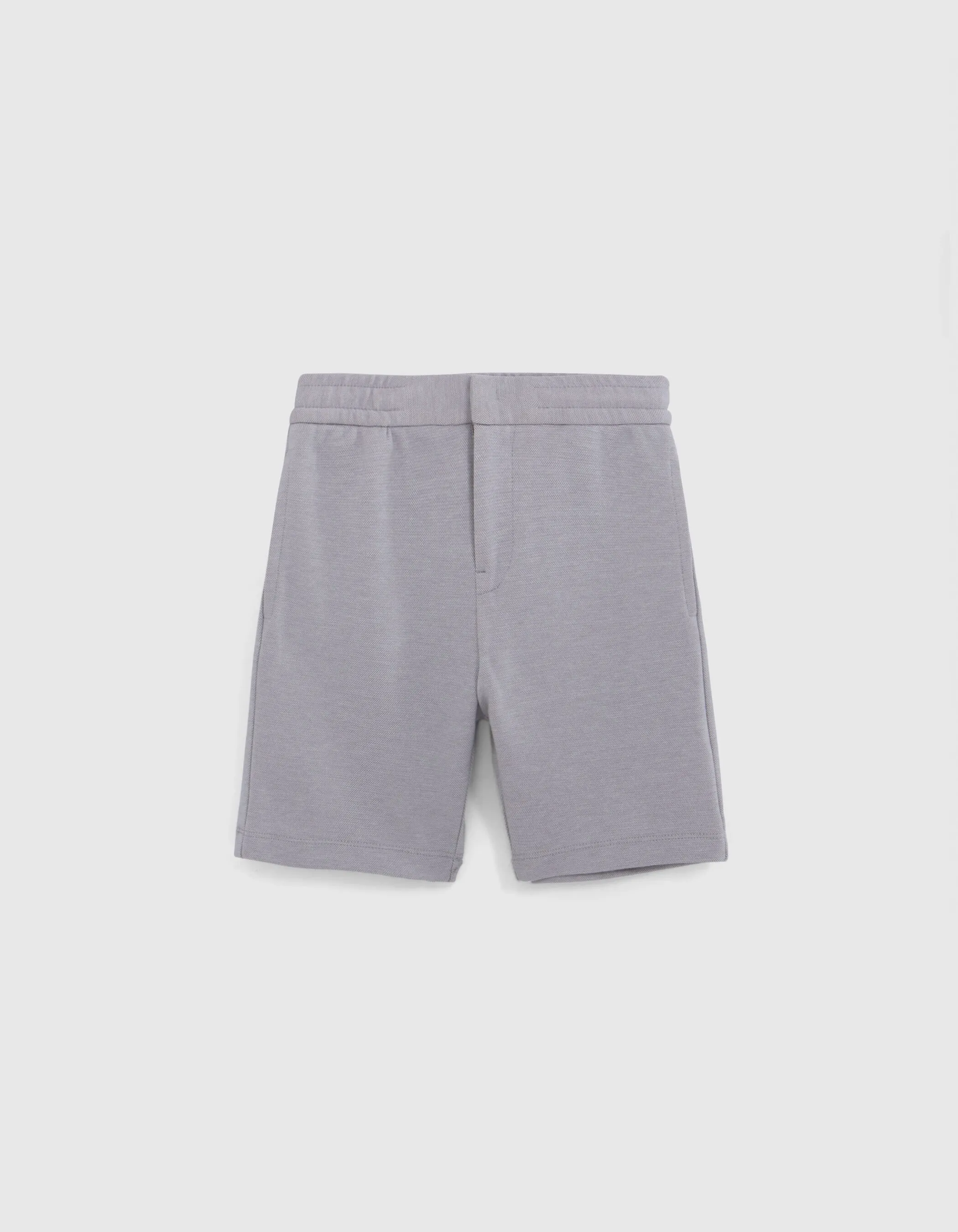 Bermuda gris maille garçon