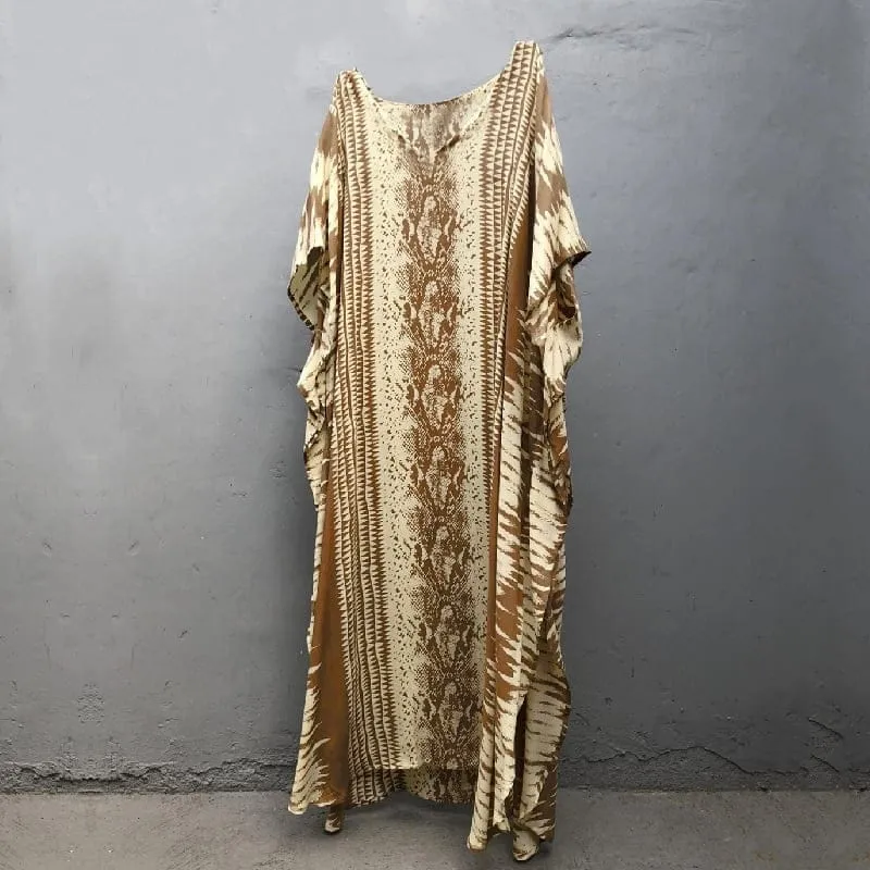 Robe paréo imprimé ethnique