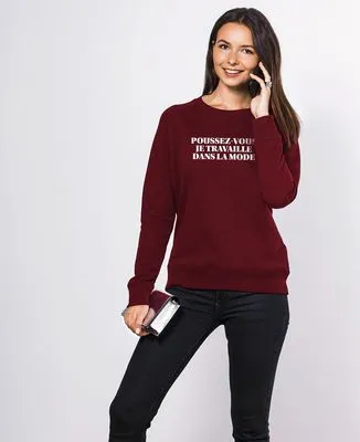 T-Shirt femme Poussez-vous je travaille dans la mode